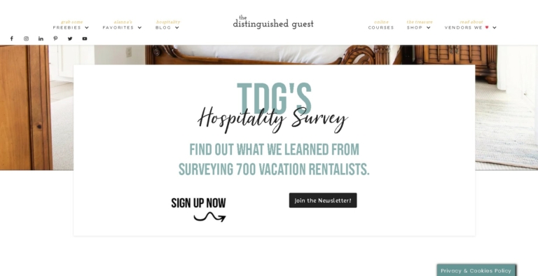 The Distinguised Guest homepage